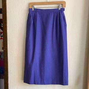 Pendleton Women's wool Midi Skirt in Rich Purple size 12